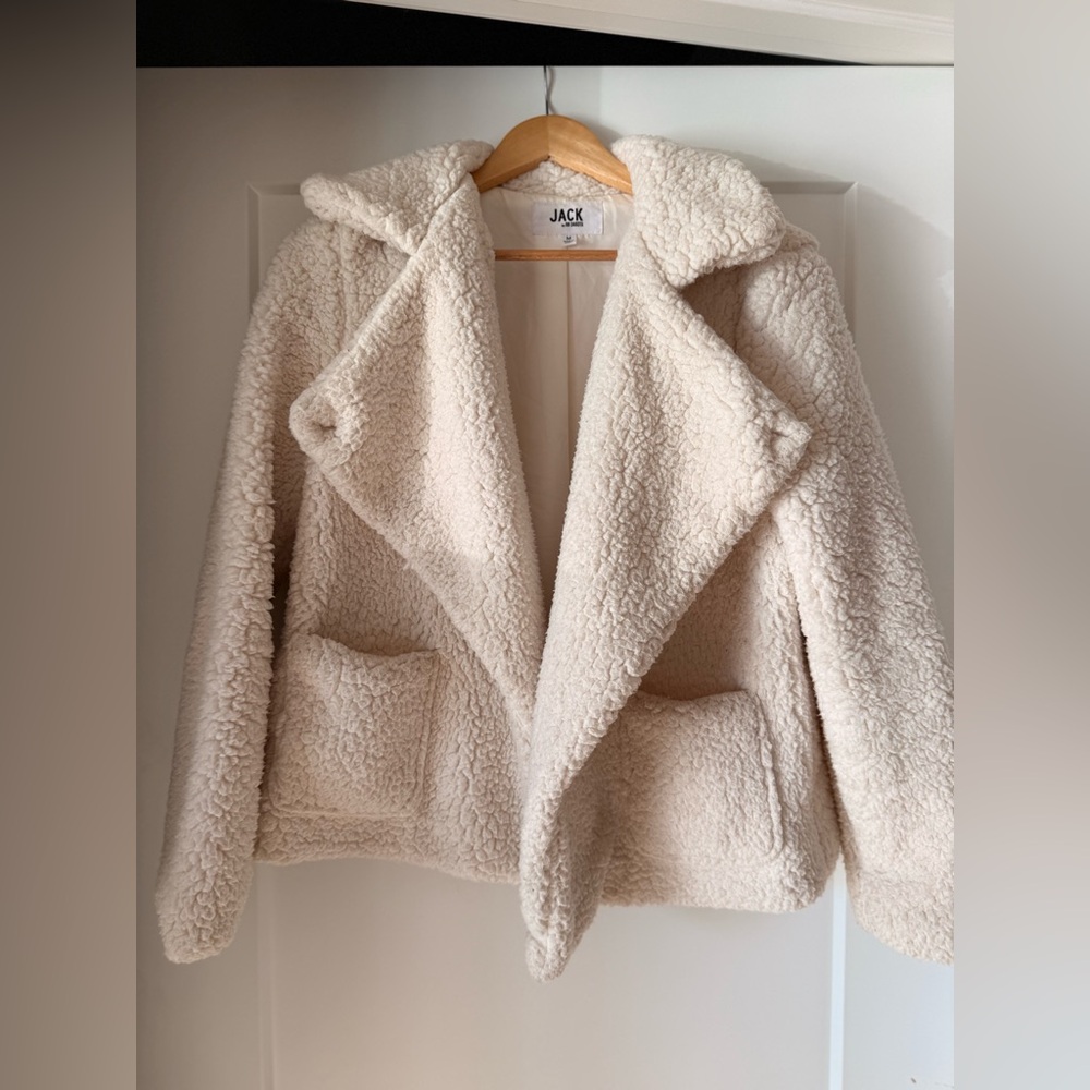 BB Dakota Off-White Teddy Jacket